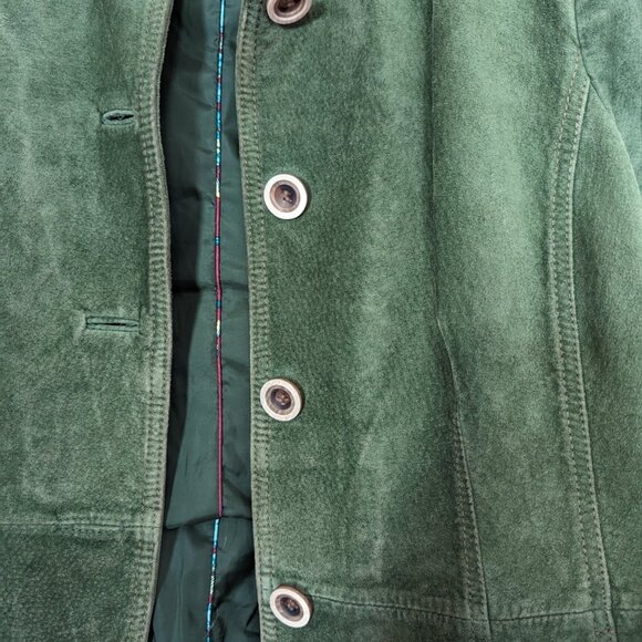 Bernardo green genuine leather jacket, size M - Picture 5 of 6